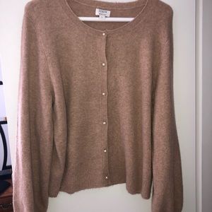 Womens sweater, pearl button sweater, womens pearl sweater, womens soft cardigan